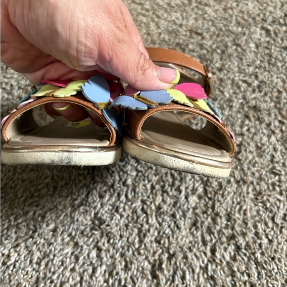 Sugar Pink and Yellow Butterfly Sandals - Picture 7 of 8